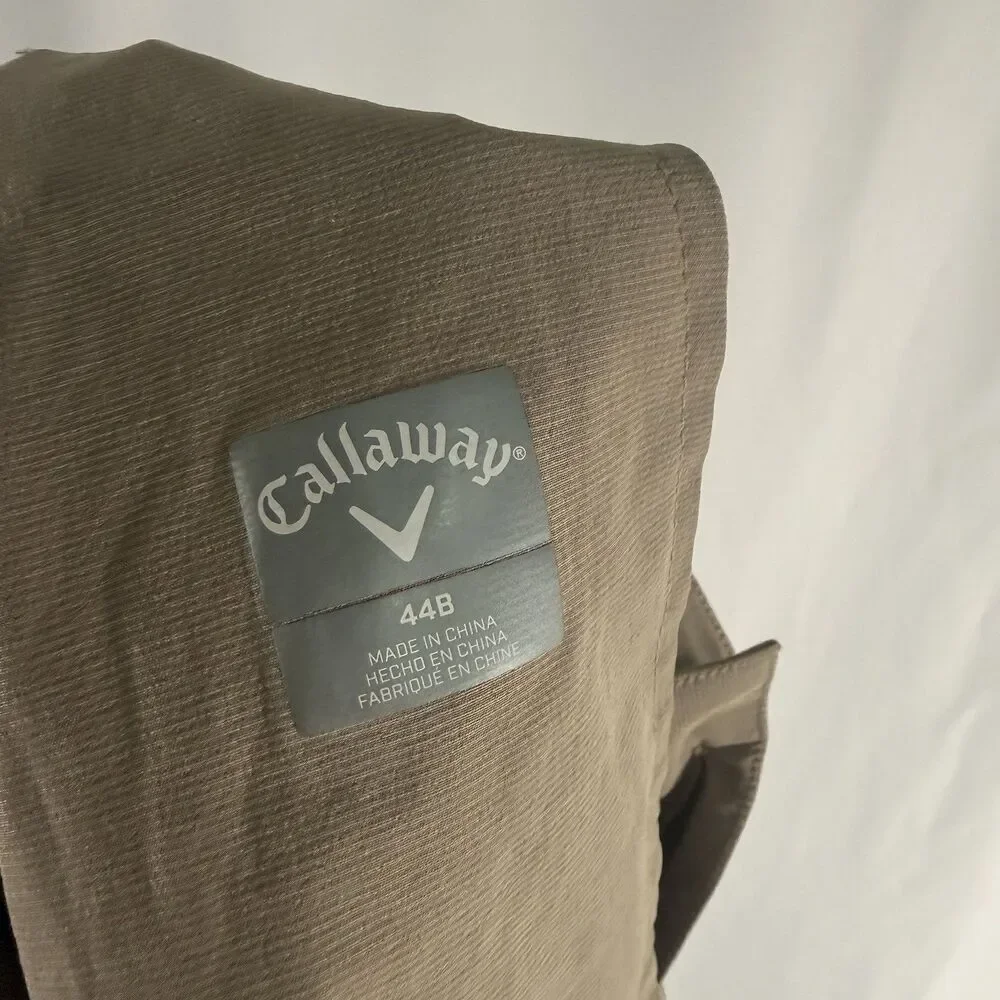 Callaway Golf Shorts Men's 44B Tan Brown Flat Front Lightweight Pockets Golfing